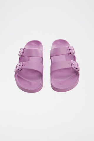 Claquettes boucles - Mauve