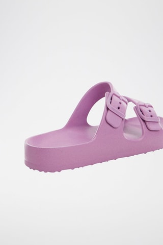 Claquettes boucles - Mauve