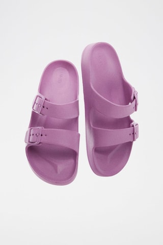 Claquettes boucles - Mauve