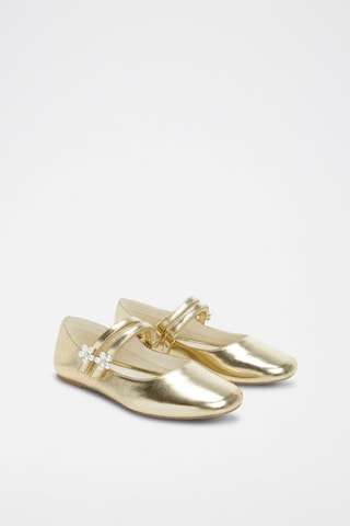 Ballerines métallisées - Doré