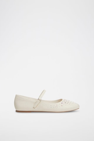 Ballerines à lanières - Blanc cassé