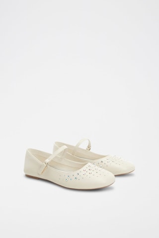 Ballerines à lanières - Blanc cassé