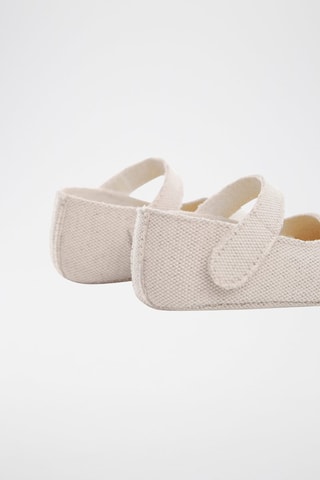 Ballerines lacées - Beige