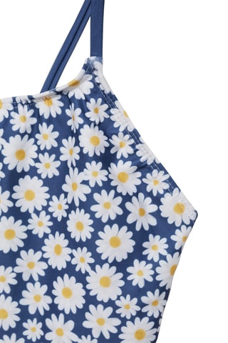 Maillot de bain imprimé marguerites - Bleu marine