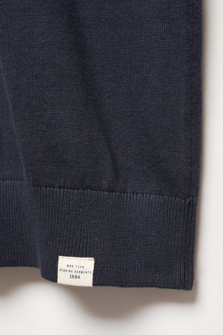Pull-over jaspé coton - Bleu marine