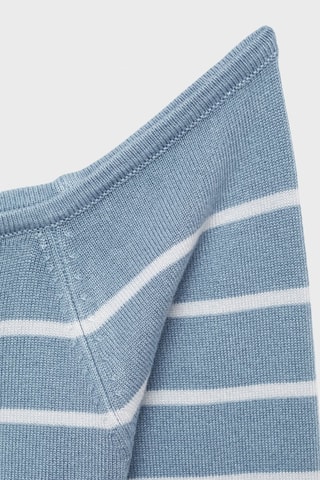 Pull-over col bateau rayures - Bleu
