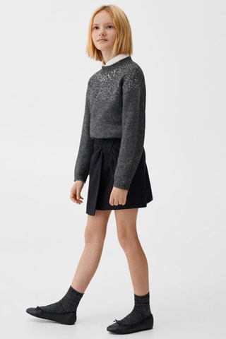 Pull-over maille sequins - Anthracite