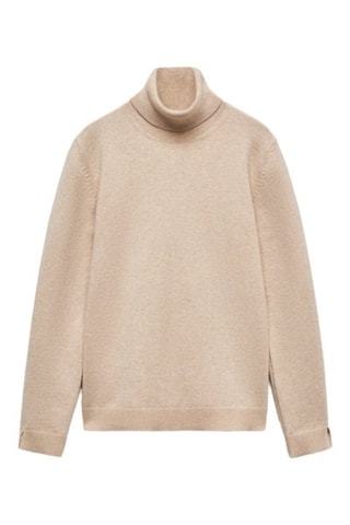 Pull-over col roulé - Sable