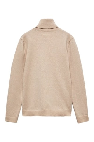 Pull-over col roulé - Sable