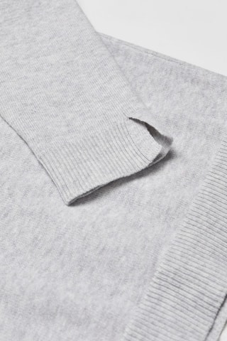 Pull-over col roulé - Gris clair chiné