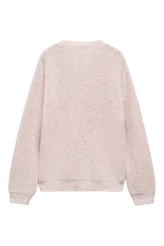 Pull-over détails lurex - Rose