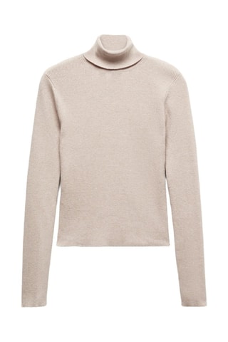 Pull-over col roulé - Sable
