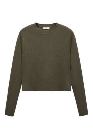 Pull-over en maille fine - Kaki