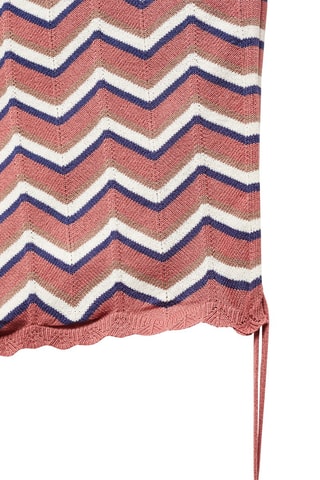 Pull-over maille asymétrique - Rose