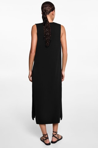 Gilet maille long - Noir