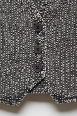 Gilet crop boutons - Anthracite