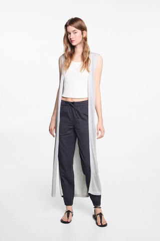 Gilet Lurex® ajouré - Argenté