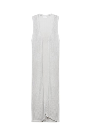 Gilet Lurex® ajouré - Argenté