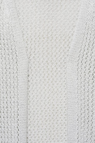 Gilet Lurex® ajouré - Argenté