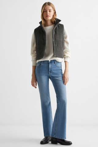 Gilet pied-de-poule - Noir