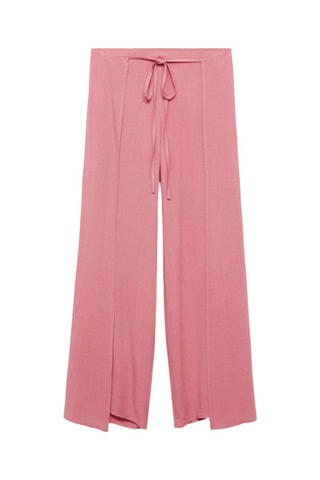 Pantalon palazzo fentes - Rose