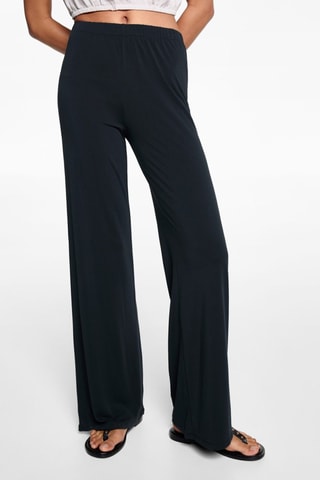 Pantalon droit taille élastique - Anthracite