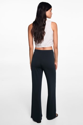 Pantalon droit taille élastique - Anthracite