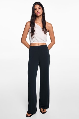 Pantalon droit taille élastique - Anthracite
