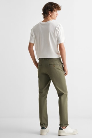 Pantalon chino coton  - Kaki