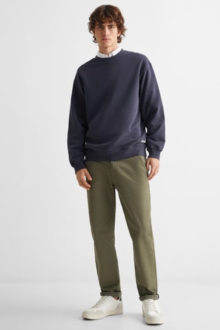 Pantalon chino coton  - Kaki