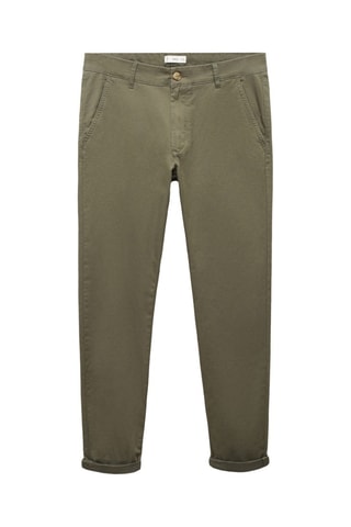 Pantalon chino coton  - Kaki