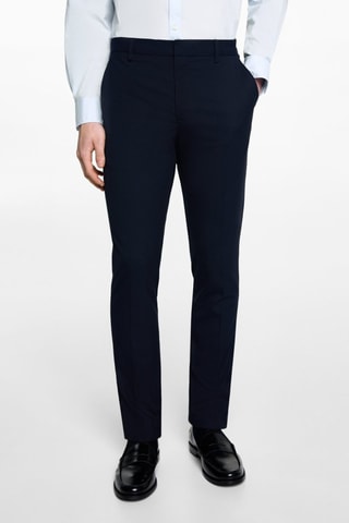 Pantalon de costume slim fit - Bleu marine