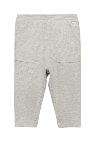 Pantalon de jogging côtelé - Gris chiné