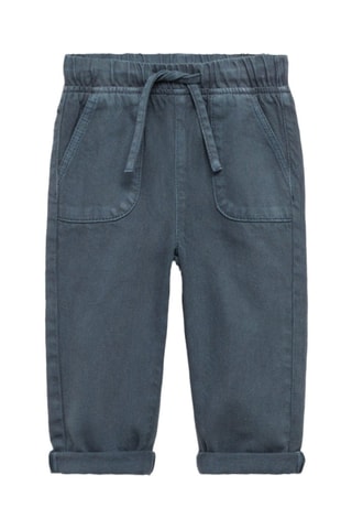 Pantalon coton à poches - Pétrole