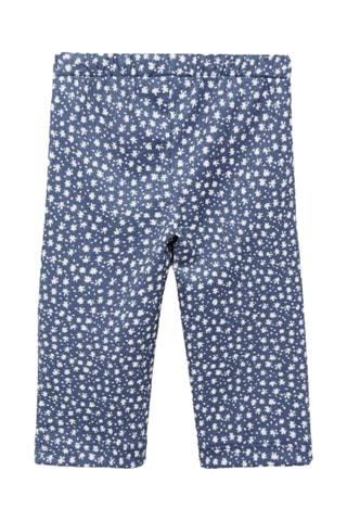 Pantalon flare imprimé - Bleu