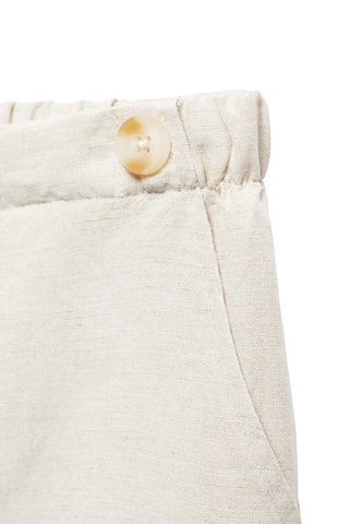 Pantalon lin boutons - Beige