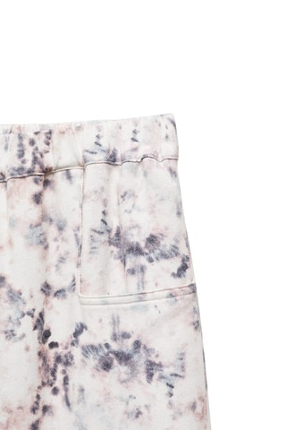 Pantalon imprimé coton - Blanc cassé