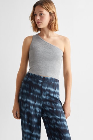 Pantalon fluide imprimé - Bleu