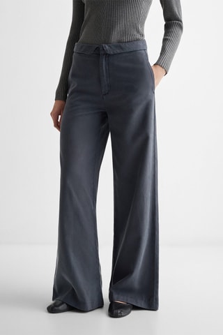 Pantalon taille retournée - Anthracite