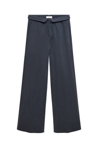 Pantalon taille retournée - Anthracite