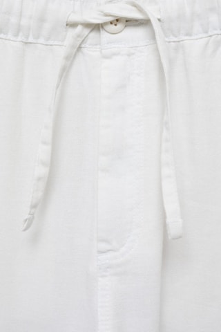 Pantalon jogging lin - Blanc