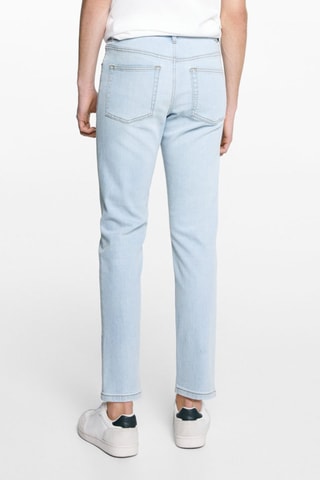 Jean slim boutons - Bleu clair