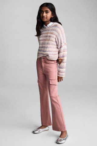 Jean cargo flare - Rose