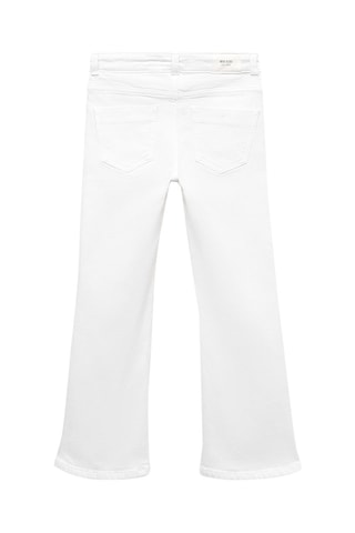 Jean flare boutons - Blanc