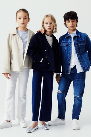 Jean flare poches - Blanc