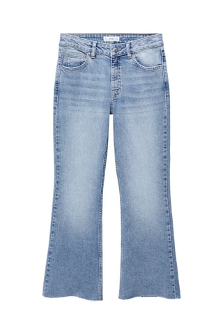 Jean flare crop - Bleu