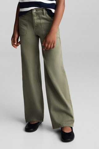 Jean wideleg poches - Kaki