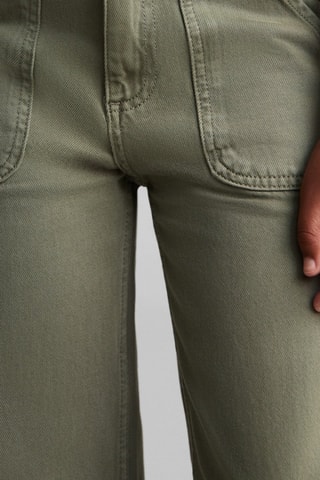 Jean wideleg poches - Kaki