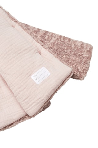 Manteau imitation mouton - Rose clair