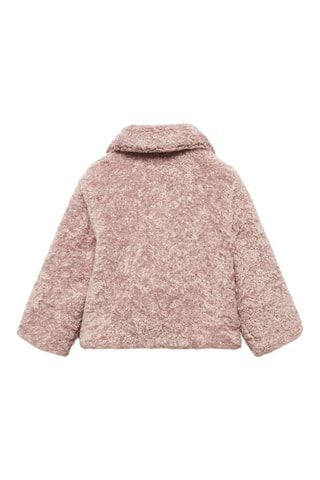 Manteau imitation mouton - Rose clair